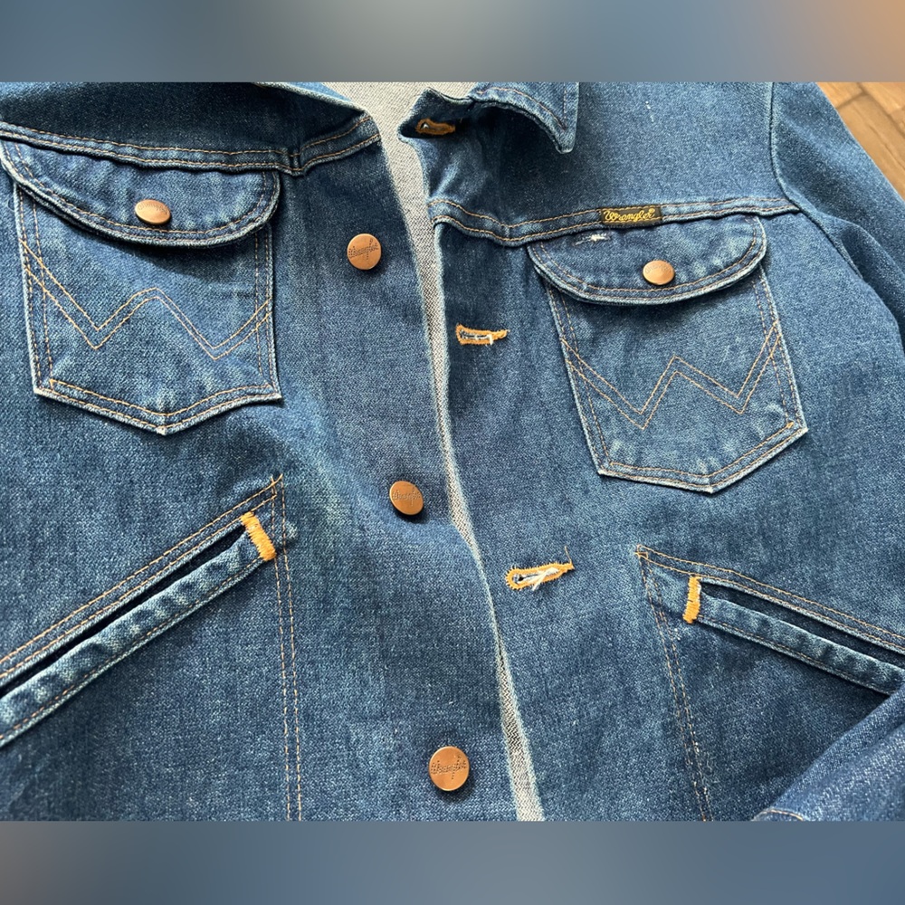 WRANGLER WOMEN'S ICONS DENIM JACKET size Euro 35/US 6 Slim fit - Picture 2 of 7